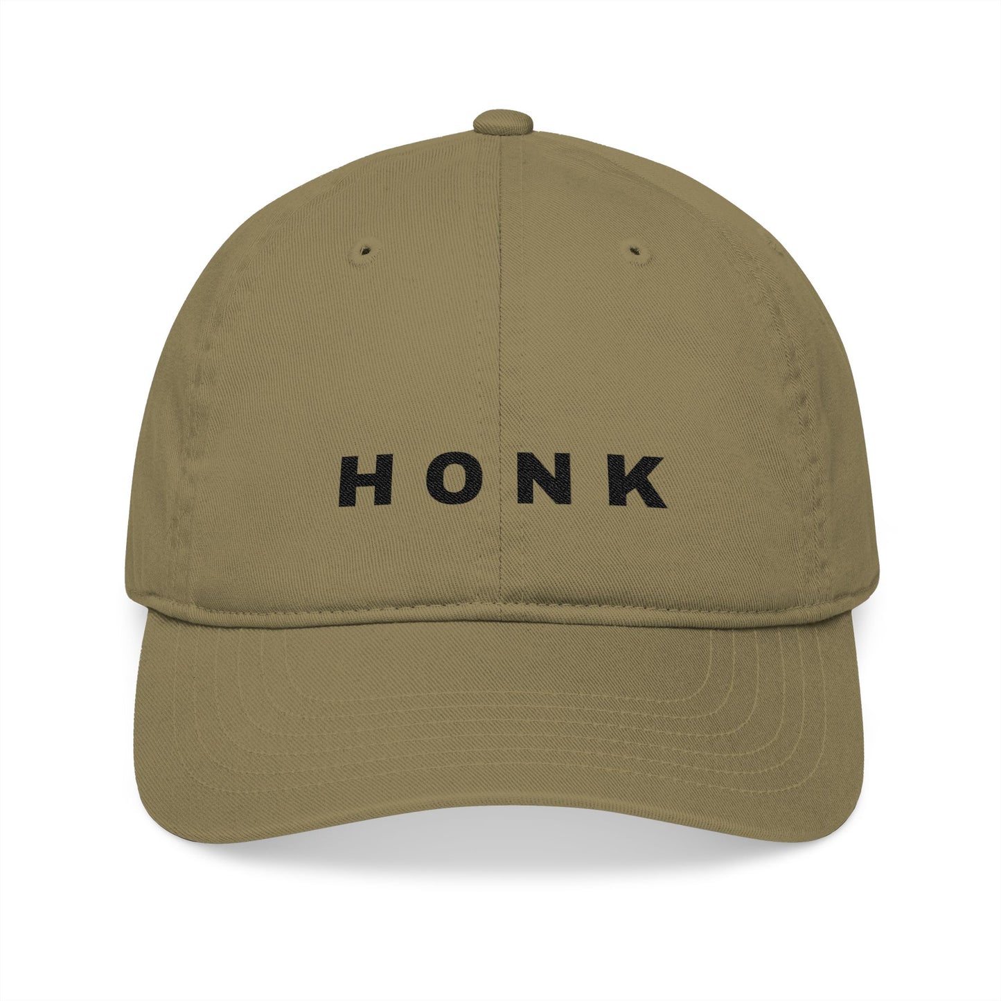 'Honk' Black Embroidered Baseball Cap (Images Automatically Generated, Text is CENTERED on hat)